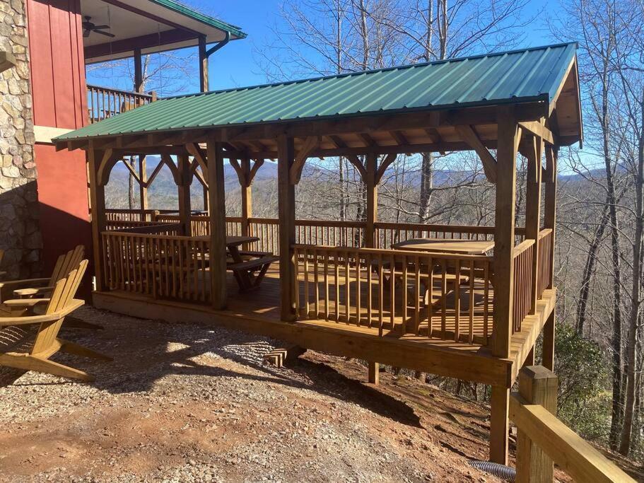 Red Rooster Family Cabin W/Hot Tub+Fire Pit+View Franklin Ngoại thất bức ảnh
