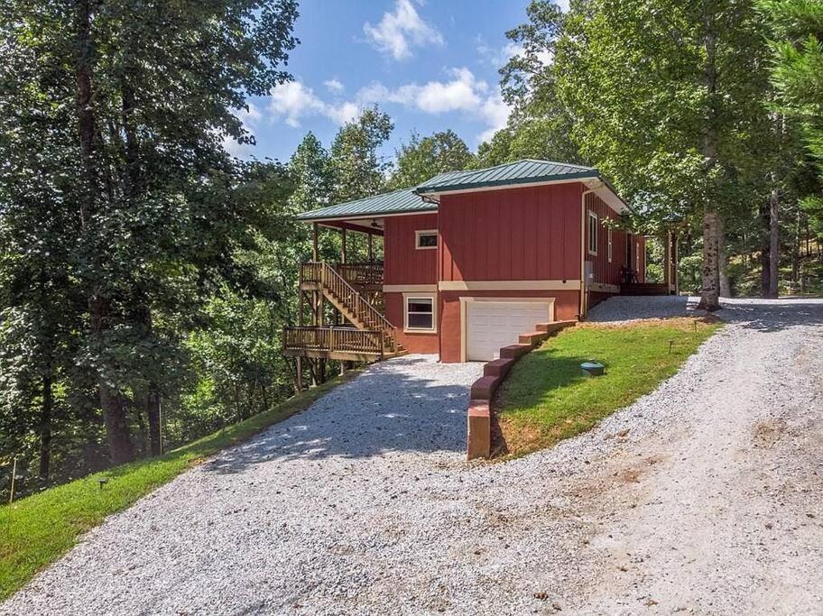 Red Rooster Family Cabin W/Hot Tub+Fire Pit+View Franklin Ngoại thất bức ảnh